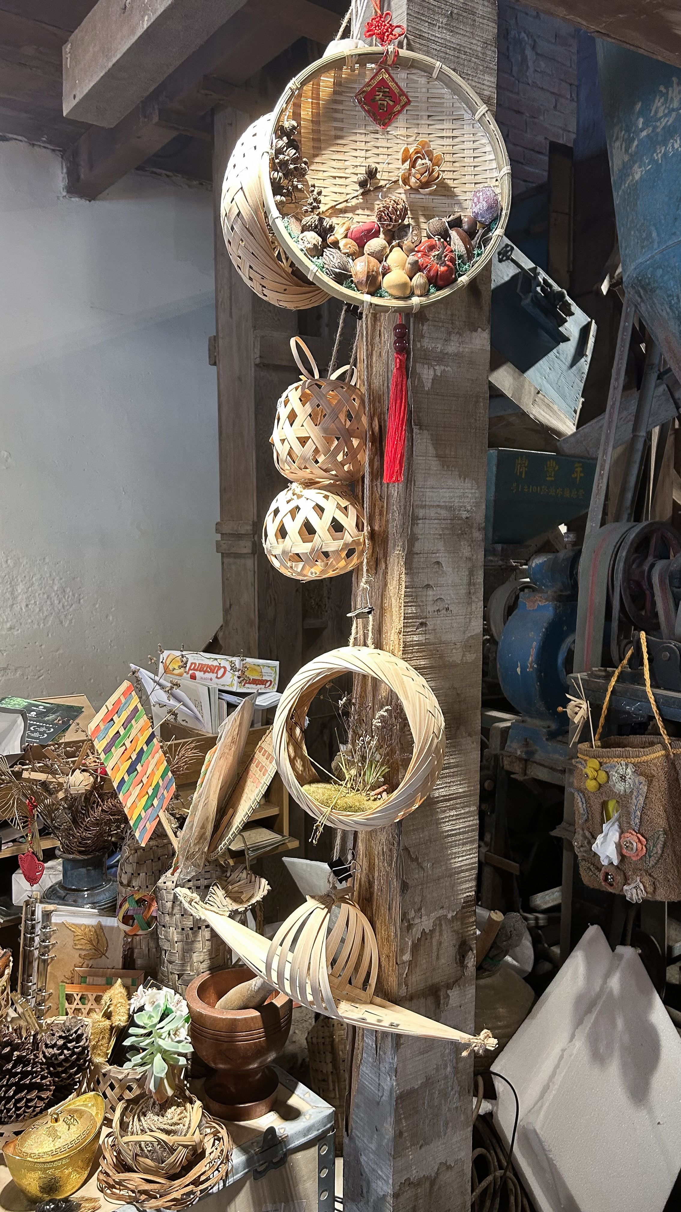 手作竹編工藝品